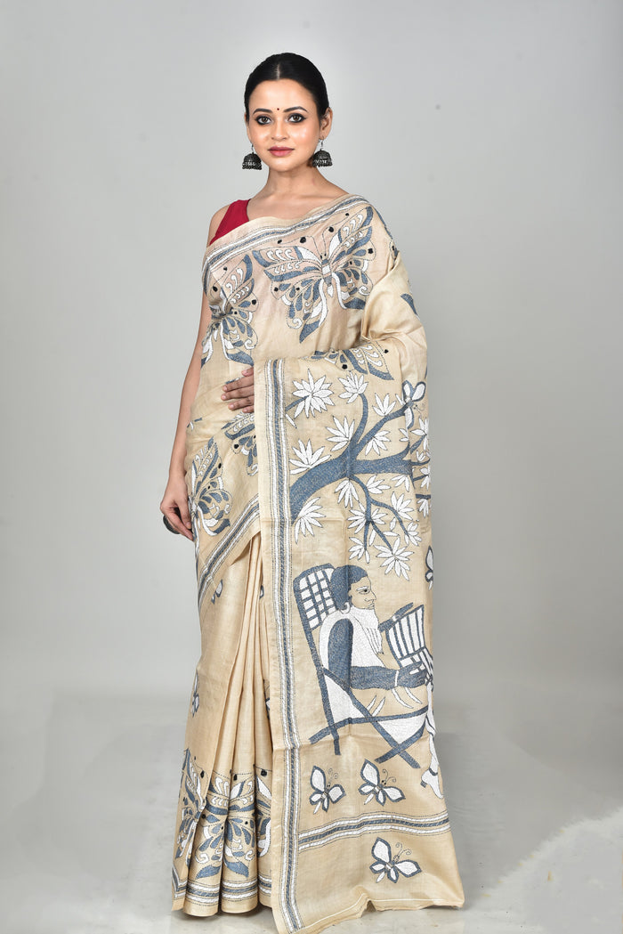 GACHI SILK KANTHA SAREE