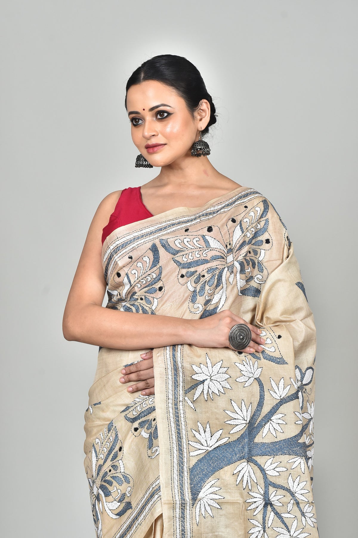 GACHI SILK KANTHA SAREE