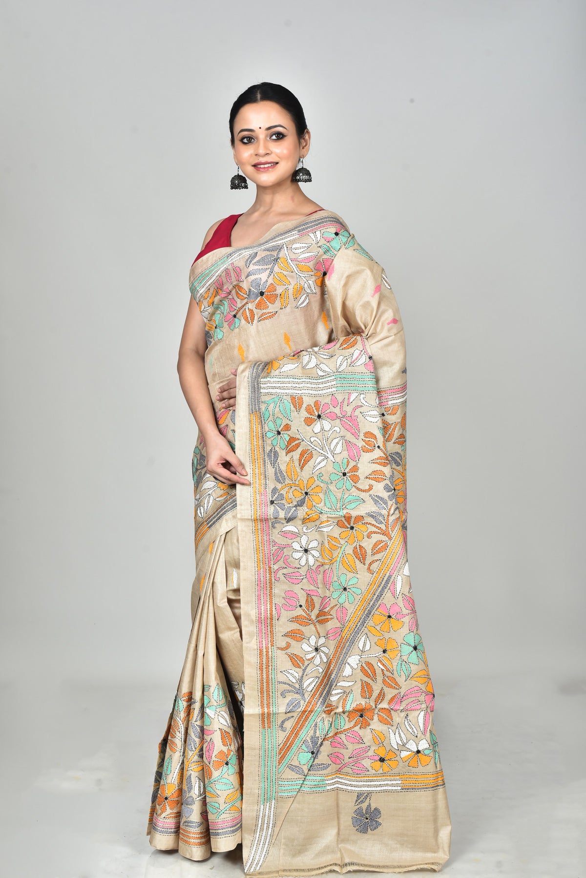 GACHI SILK KANTHA SAREE