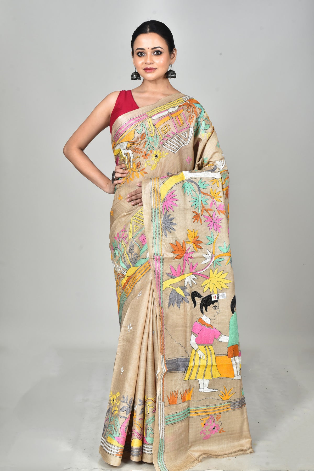 GACHI SILK KANTHA SAREE