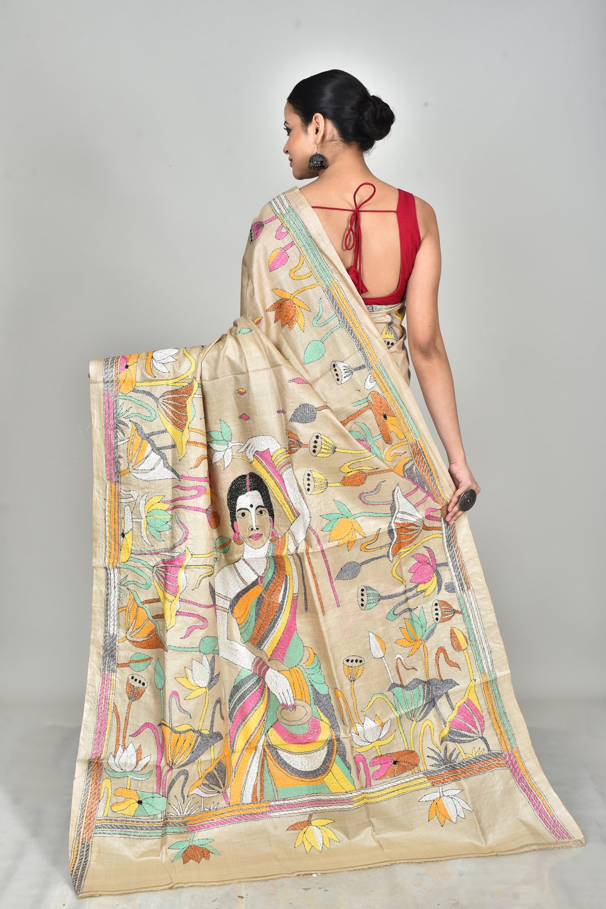 GACHI SILK KANTHA SAREE