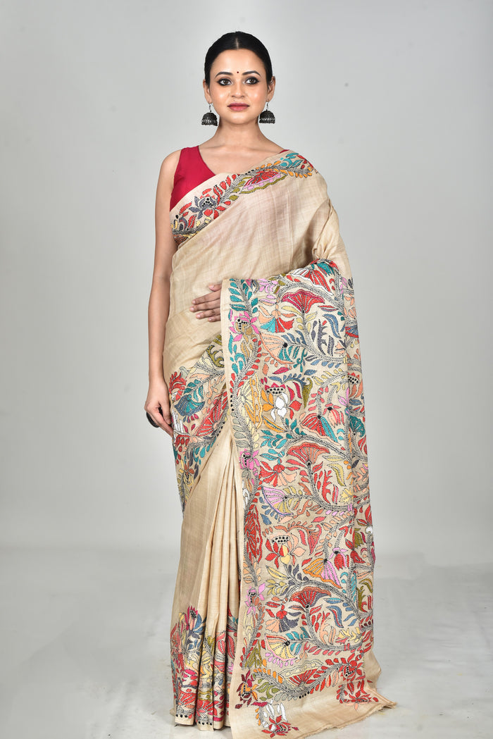 GACHI SILK KANTHA SAREE