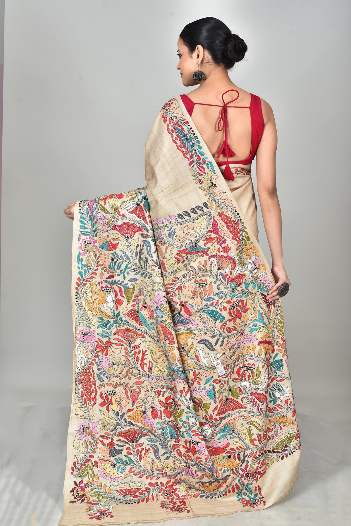 GACHI SILK KANTHA SAREE