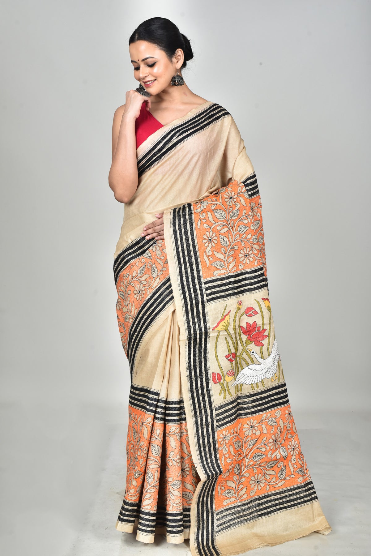 GACHI SILK KANTHA SAREE
