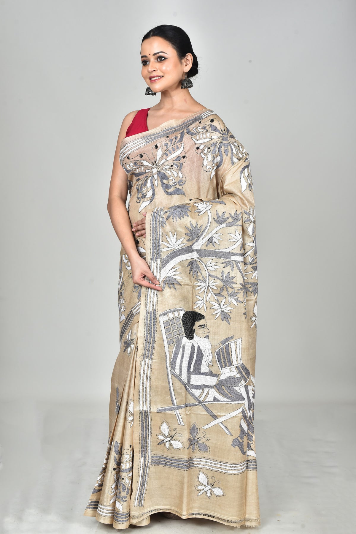 GACHI SILK KANTHA SAREE
