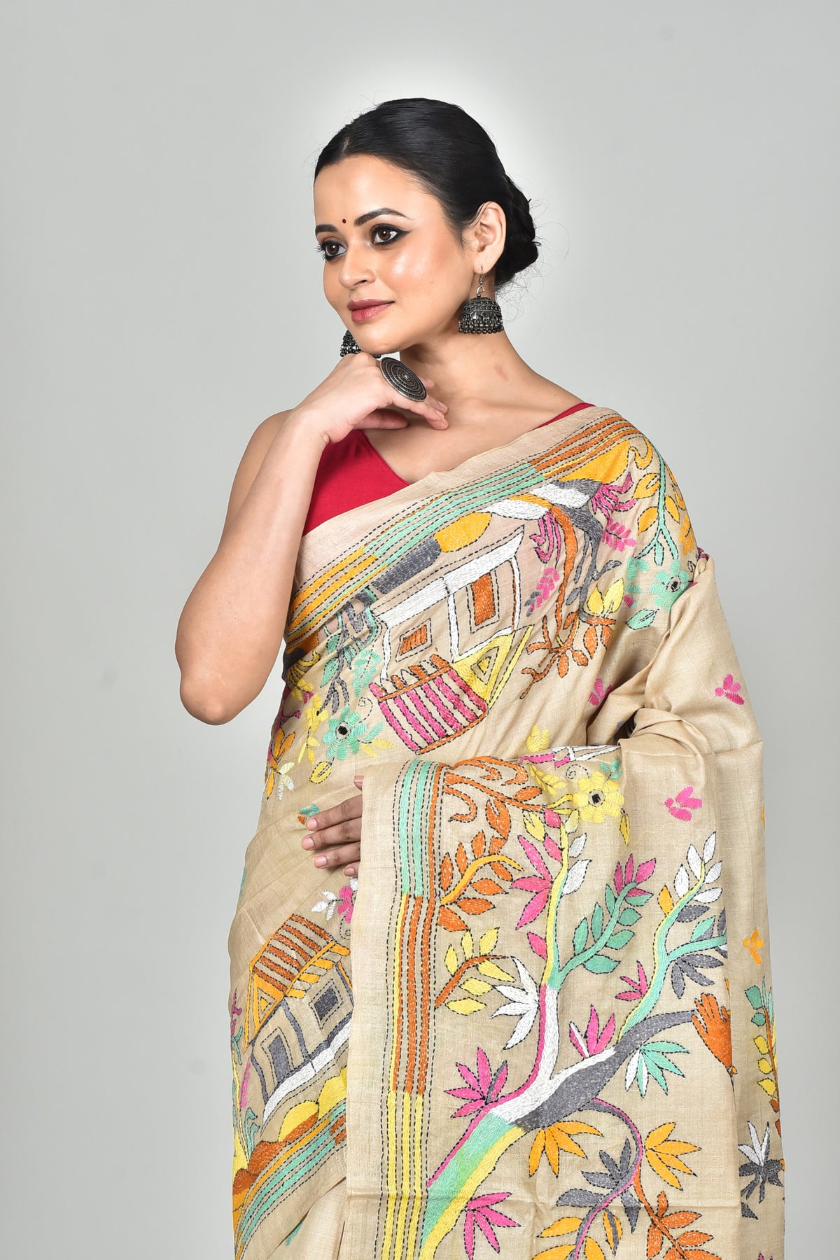 GACHI SILK KANTHA SAREE