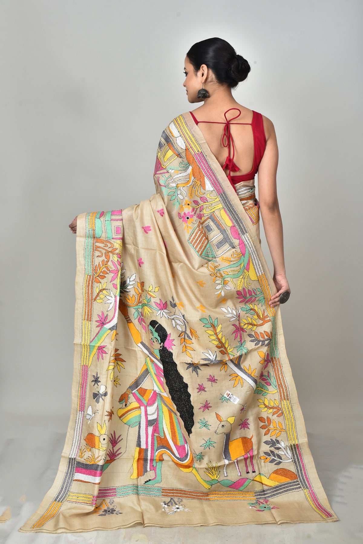 GACHI SILK KANTHA SAREE