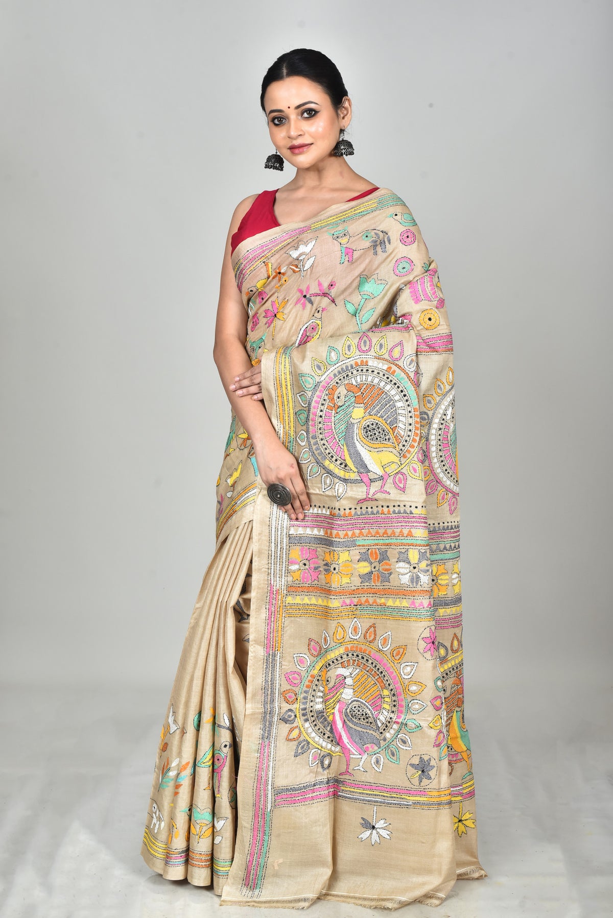 GACHI SILK KANTHA SAREE