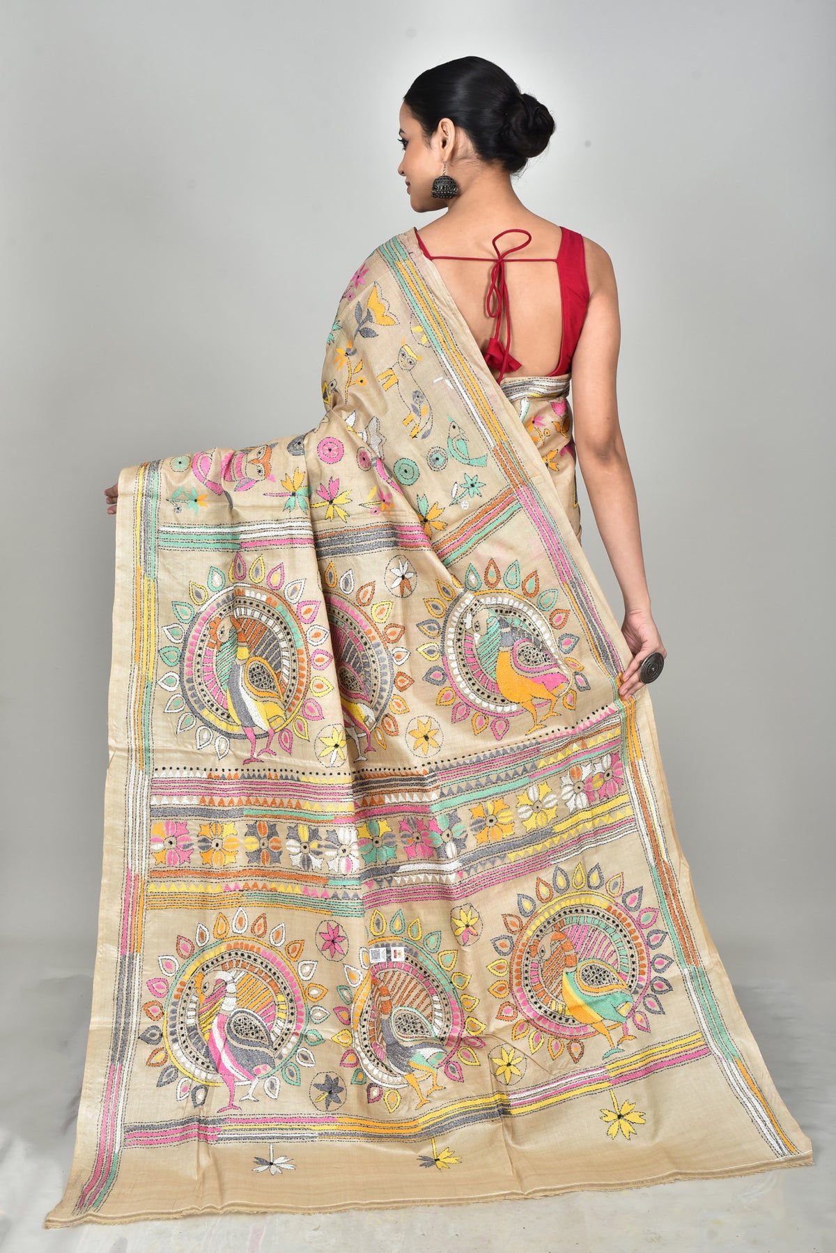 GACHI SILK KANTHA SAREE