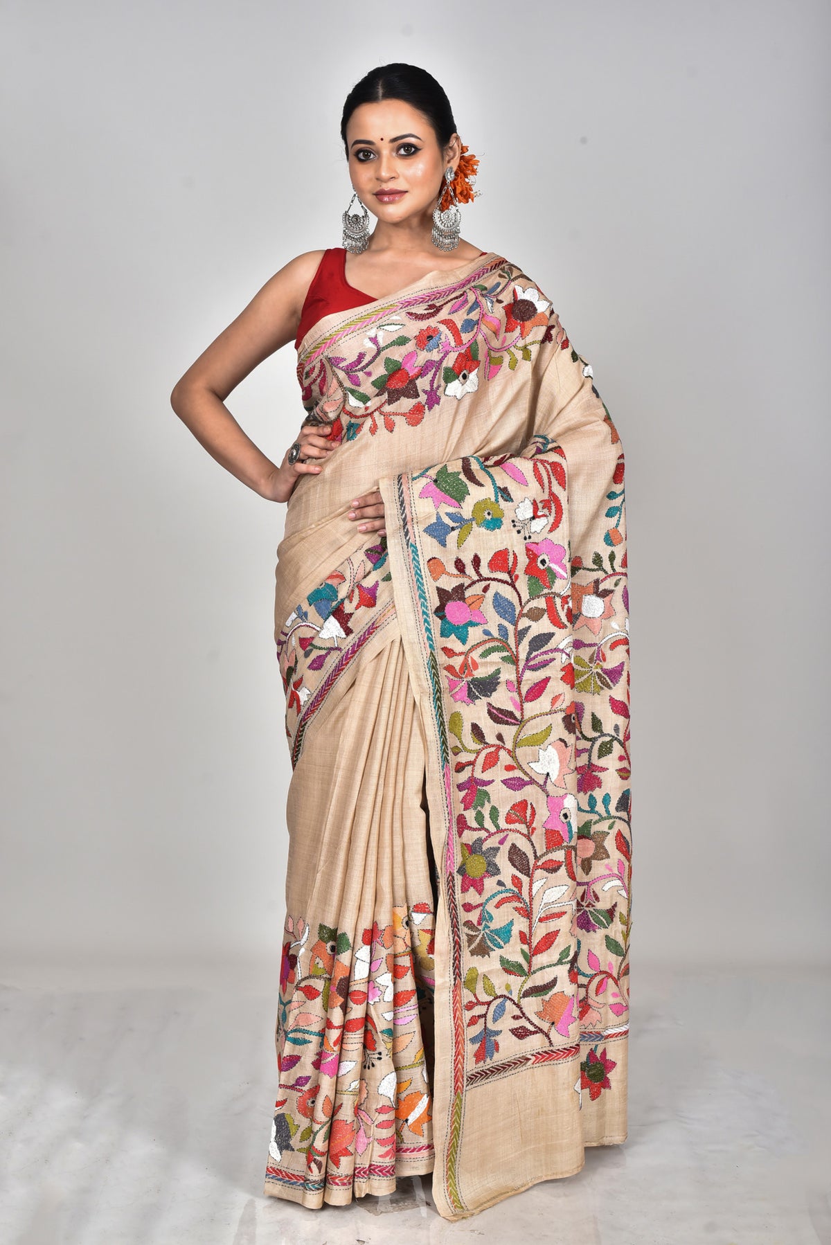 GACHI SILK KANTHA SAREE