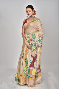 GACHI SILK KANTHA SAREE