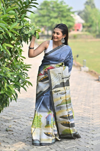 GACHI SILK KANTHA SAREE