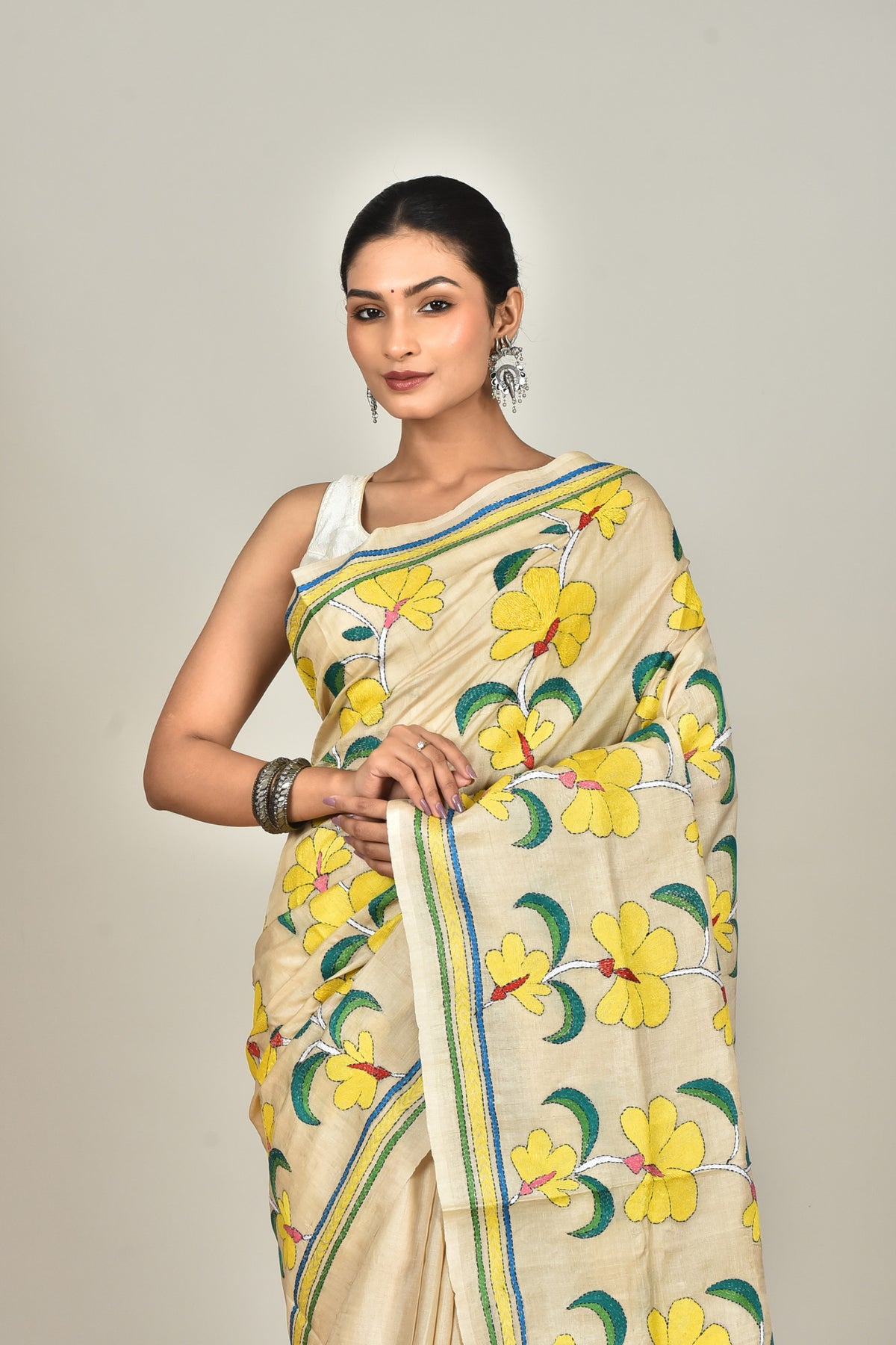 GACHI SILK KANTHA SAREE