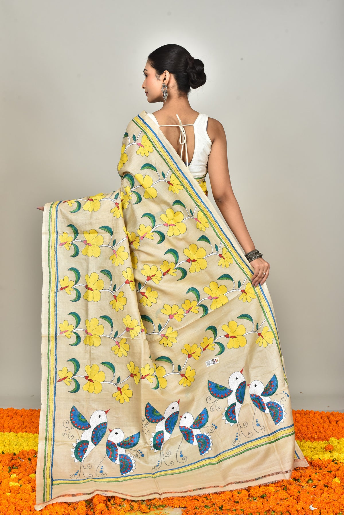 GACHI SILK KANTHA SAREE