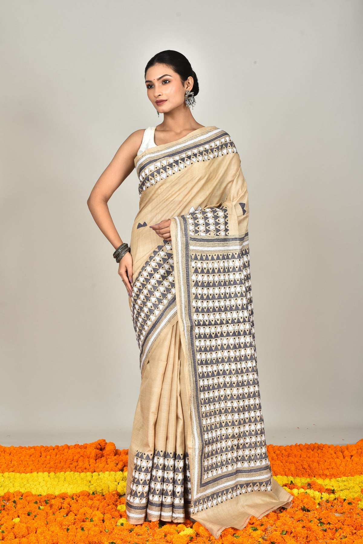 GACHI SILK KANTHA SAREE
