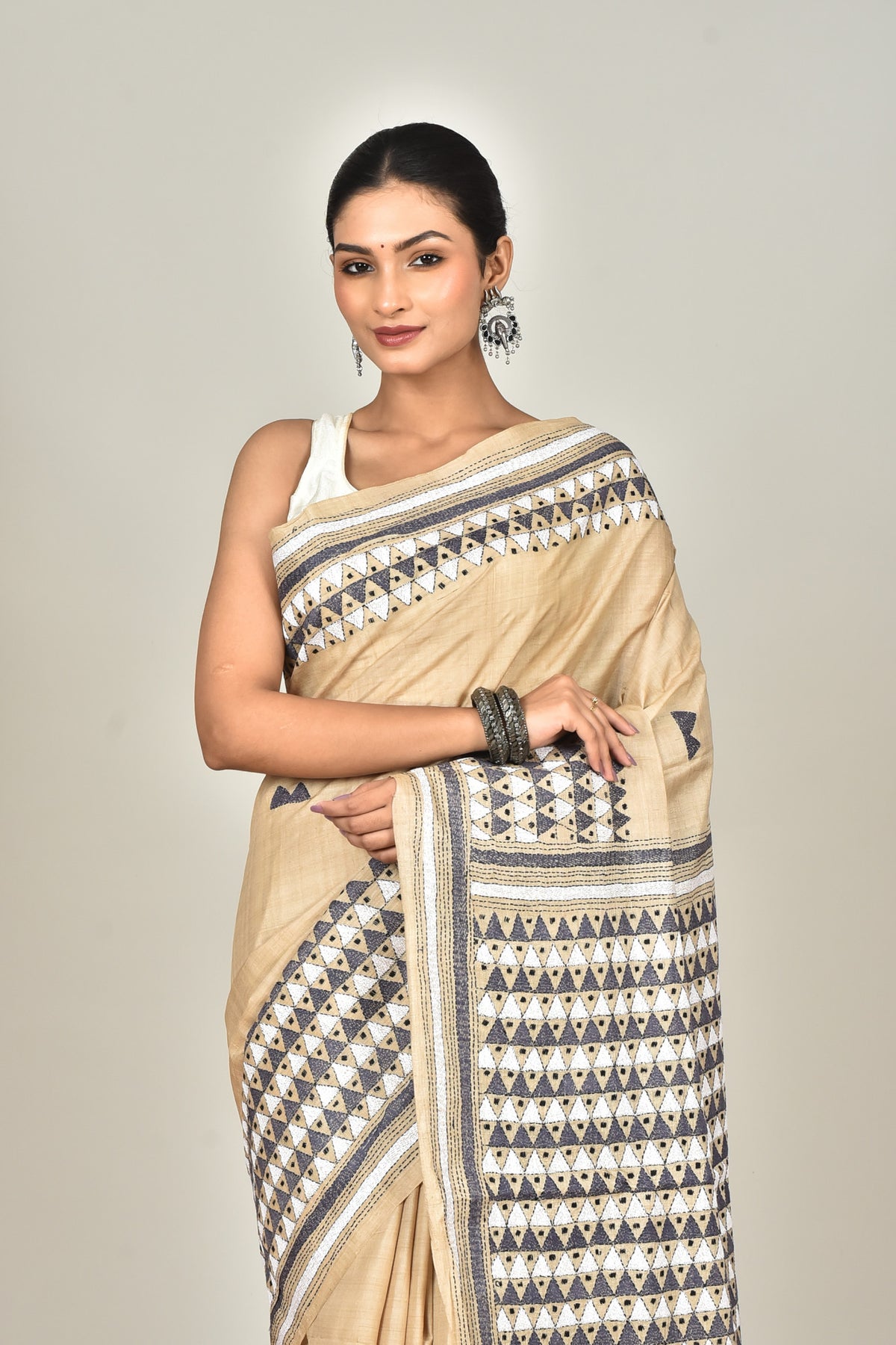 GACHI SILK KANTHA SAREE