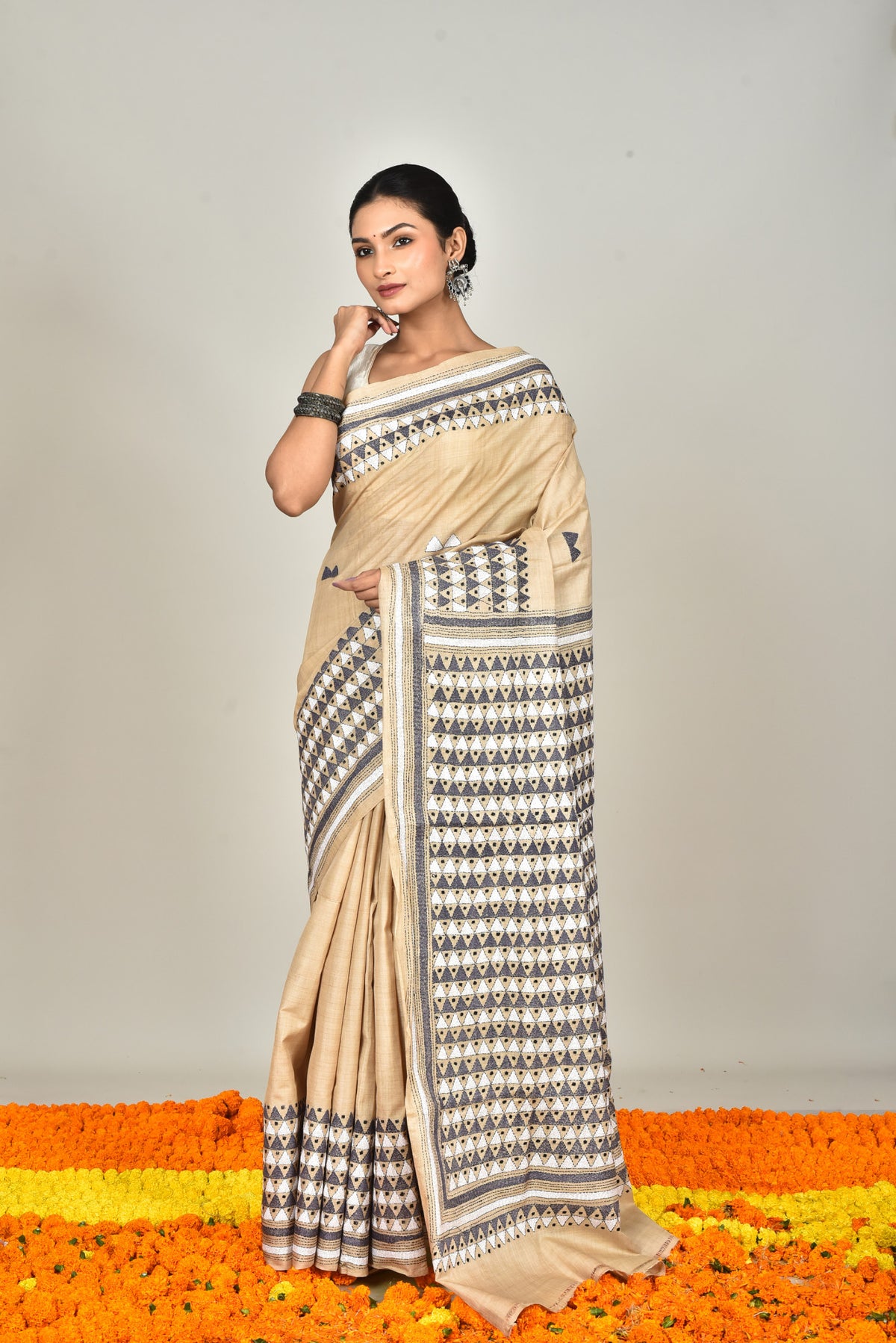 GACHI SILK KANTHA SAREE