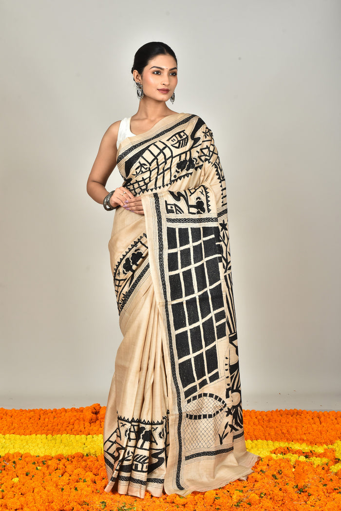 GACHI SILK KANTHA SAREE