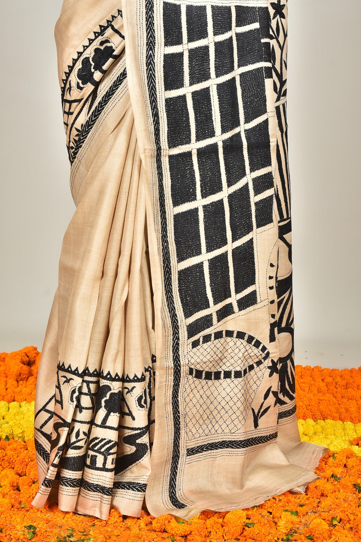 GACHI SILK KANTHA SAREE