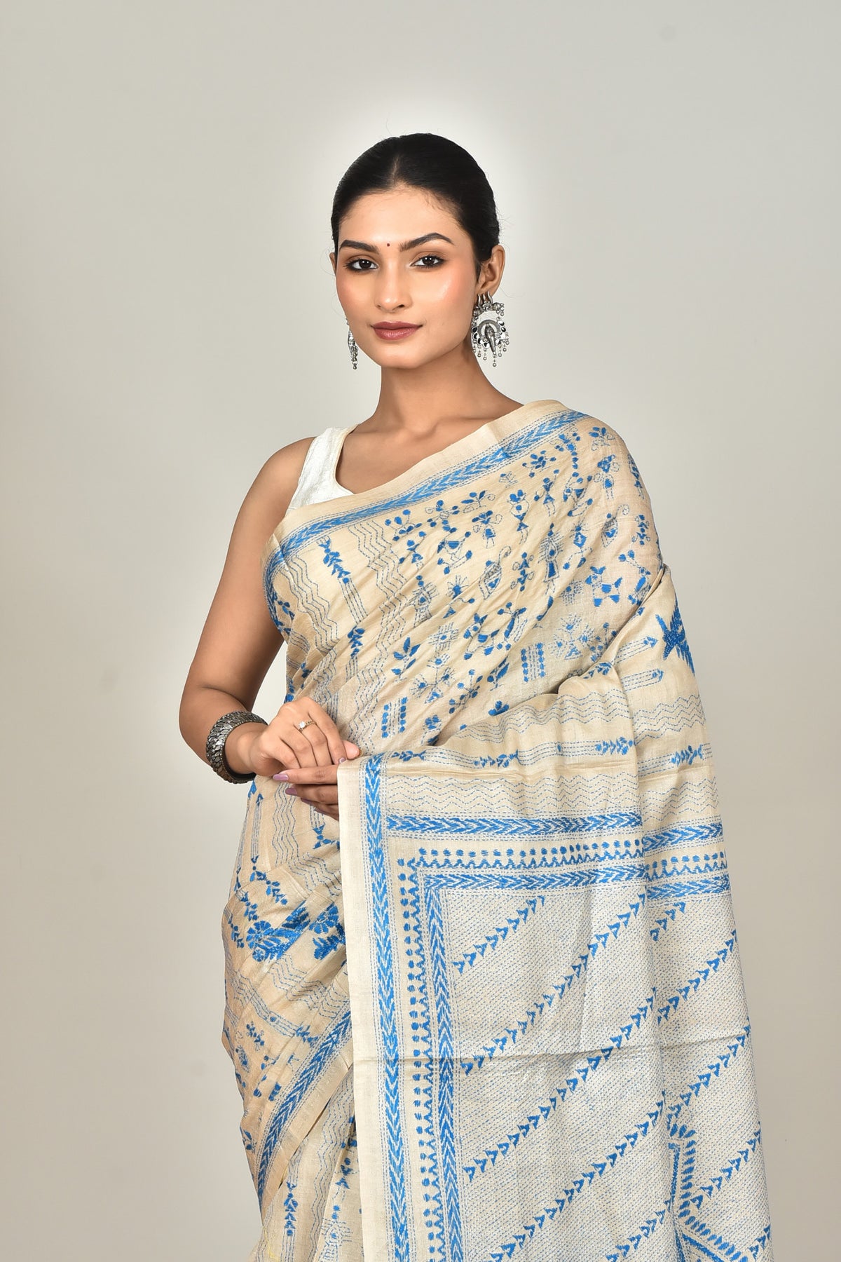 GACHI SILK KANTHA SAREE