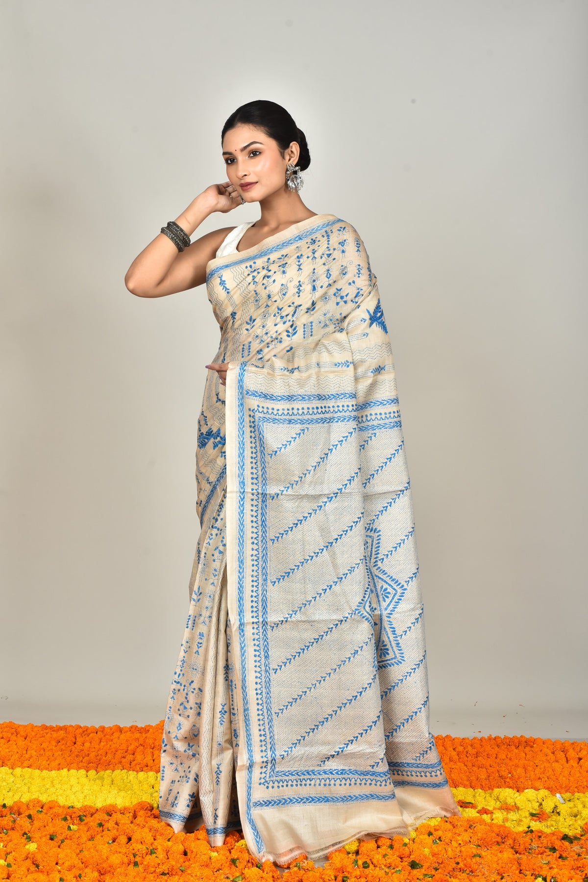 GACHI SILK KANTHA SAREE