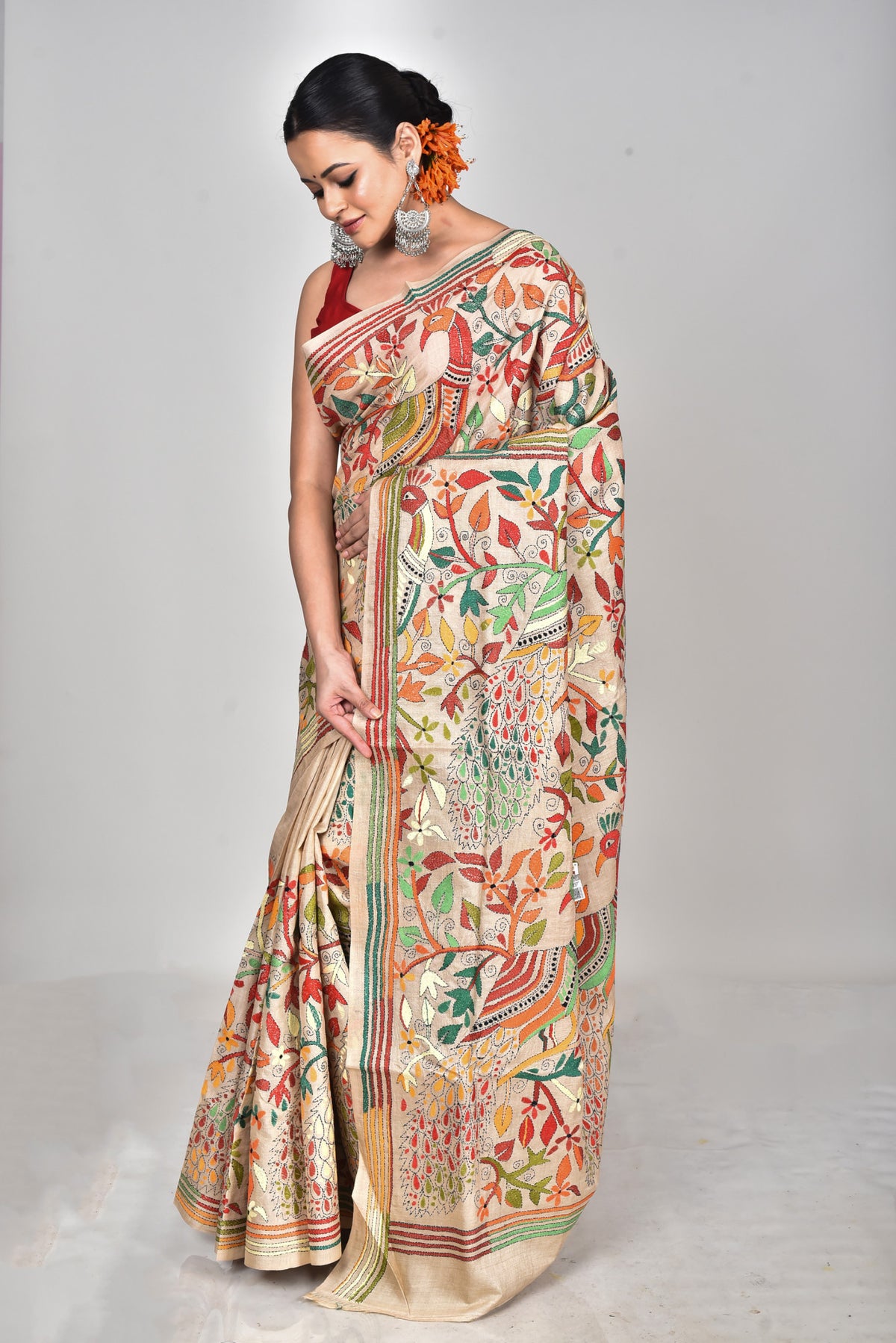 GACHI SILK KANTHA SAREE