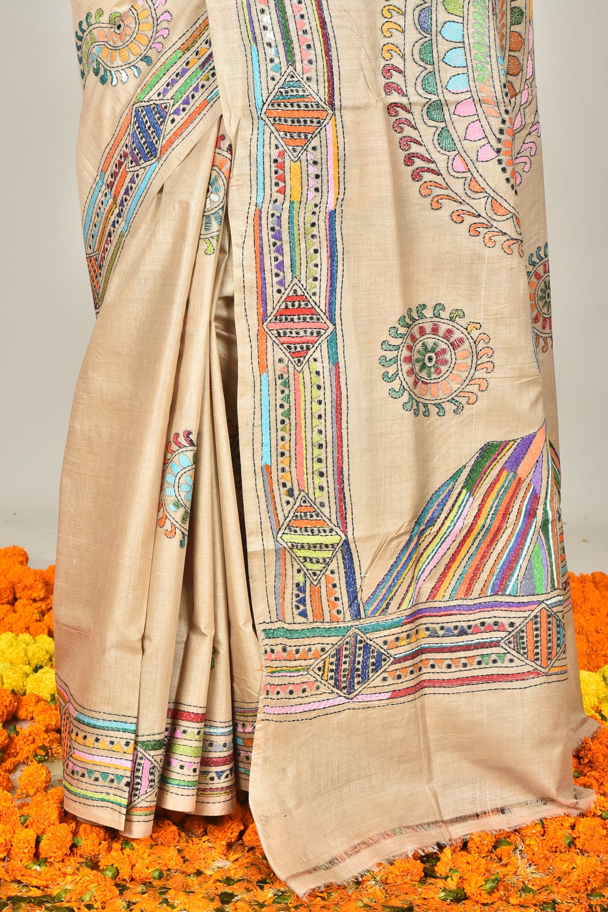 GACHI SILK KANTHA SAREE