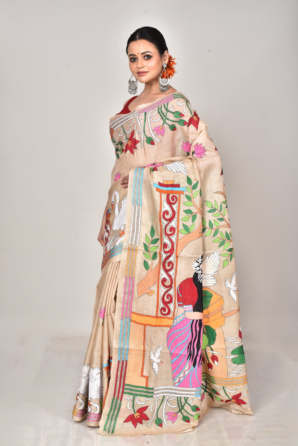 GACHI SILK KANTHA SAREE