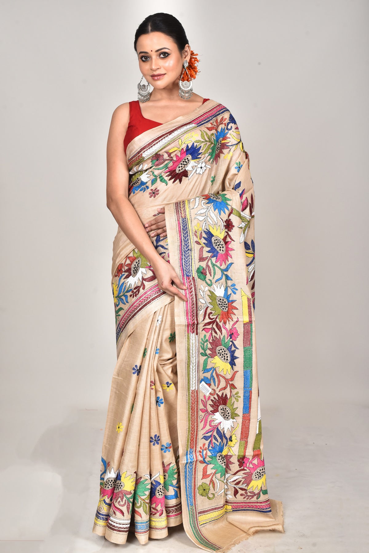 GACHI SILK KANTHA SAREE