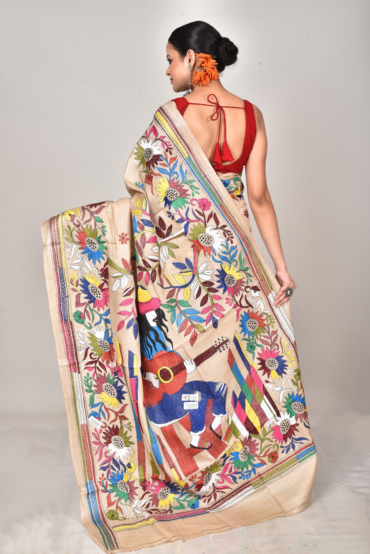 GACHI SILK KANTHA SAREE