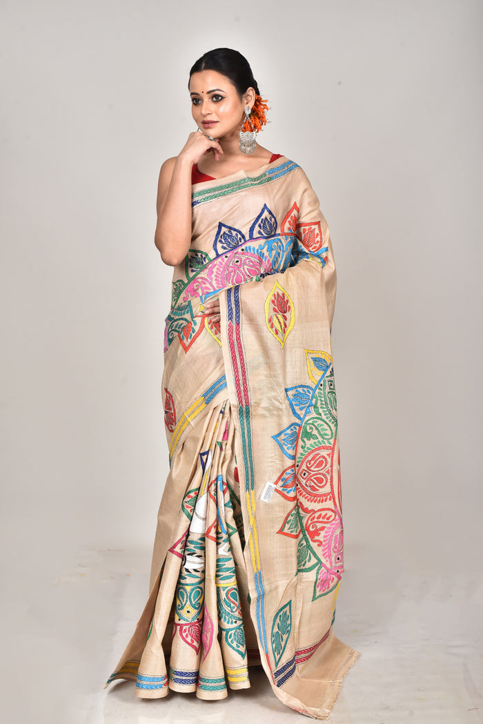 GACHI SILK KANTHA SAREE