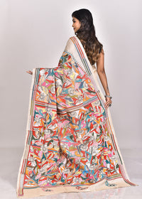 GACHI TUSSAR SILK KANTHA SAREE