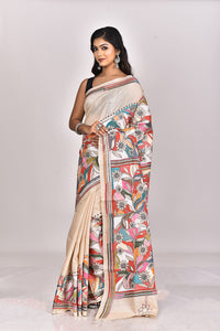 GACHI TUSSAR SILK KANTHA SAREE