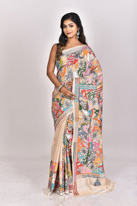 GACHI TUSSAR SILK KANTHA SAREE