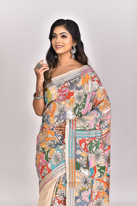 GACHI TUSSAR SILK KANTHA SAREE