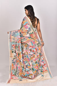 GACHI TUSSAR SILK KANTHA SAREE