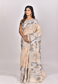 GACHI TUSSAR SILK KANTHA SAREE