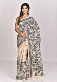 GACHI TUSSAR SILK KANTHA SAREE