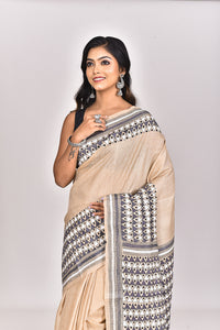 GACHI TUSSAR SILK KANTHA SAREE