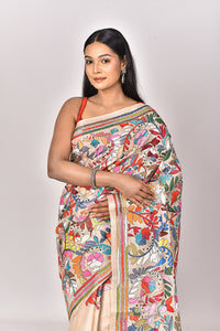 GACHI TUSSAR SILK KANTHA SAREE