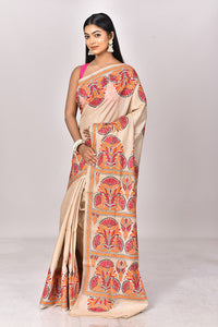 GACHI TUSSAR SILK KANTHA SAREE