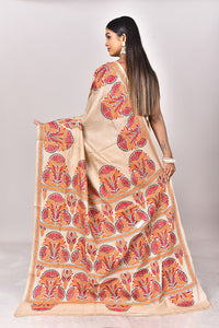 GACHI TUSSAR SILK KANTHA SAREE