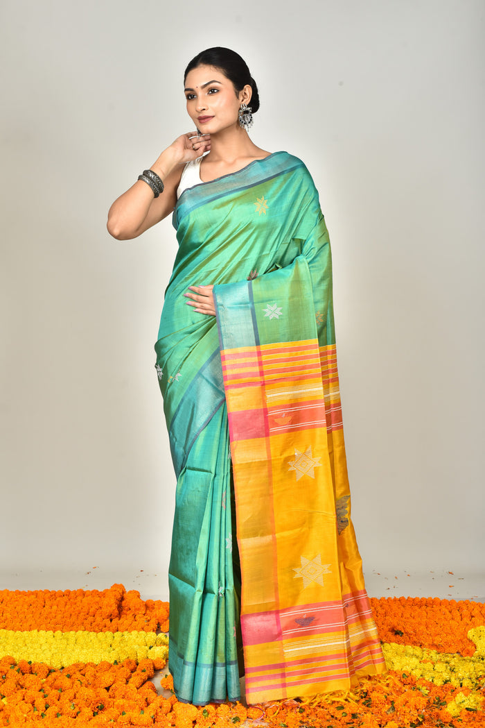 HANDLOOM JARI PAR GALANI SAREE