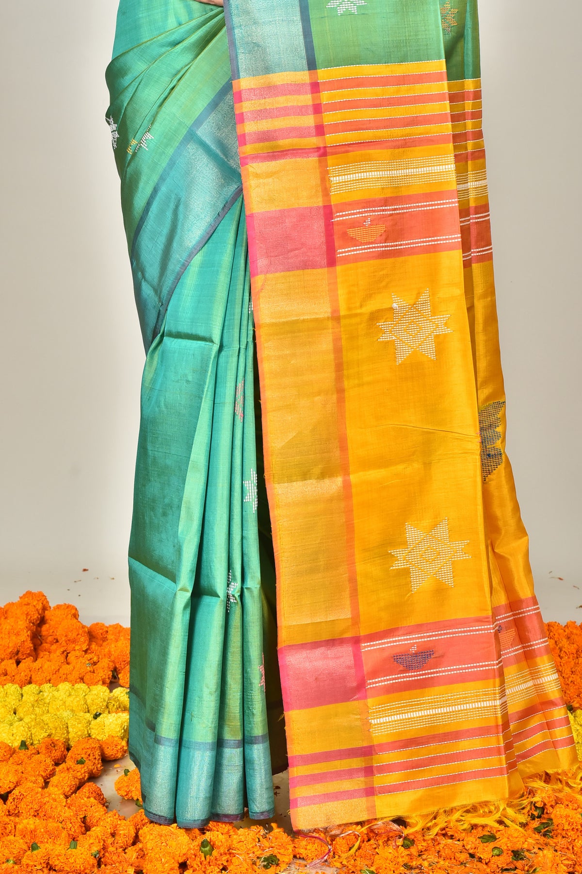 HANDLOOM JARI PAR GALANI SAREE