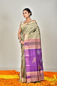 HANDLOOM JARI PAR GALANI SAREE