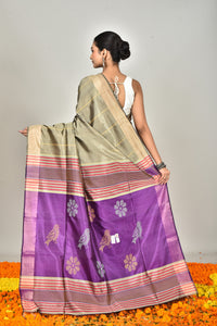 HANDLOOM JARI PAR GALANI SAREE