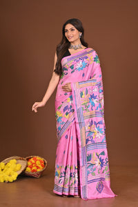 TRIPURASUNDARI BLENDED SILK KANTHA SAREE