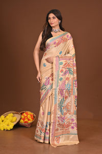 SIDDHIDHATRI BLENDED SILK KANTHA SAREE