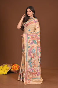 SIDDHIDHATRI BLENDED SILK KANTHA SAREE
