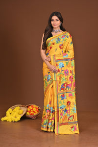 BRAHMACHARINI BLENDED SILK KANTHA SAREE
